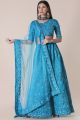 Light Blue Taffeta Silk Lehenga Choli (NWG-1139)