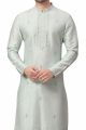 Light Green Silk Kurta Pajama (NMK-5984)