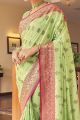 Light Green Tusser Silk Saree (NWSA-5834)