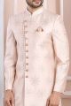 Light Pink Art Silk Indo Western (NMK-6194)