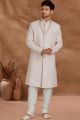 Light Pink Silk Grooms Sherwani (NMK-5778)