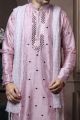 Light Pink Silk Kurta Pajama (NMK-6038)