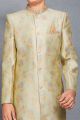 Light Pista Green Brocade Boys Sherwani (NKK-719)