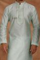 Light Pista Jaquard Kurta Pajama (NMK-5486)