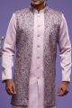 Light Purple Art Silk Indo Western (NMK-7079)