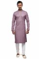 Light Purple Art Silk Kurta Pajama (NMK-7493)