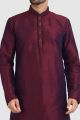 Magenta Art Silk Kurta Pajama (NMK-5934)