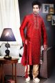 Maroon Art Dupion Designer Kurta Pajama (NMK-1470)