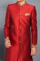 Maroon Art Silk Boys Sherwani (NKK-727)