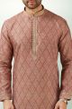 Maroon Art Silk Kurta Pajama (NMK-5853)