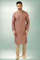 Maroon Art Silk Kurta Pajama (NMK-5853)