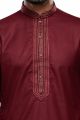 Maroon Art Silk Kurta Pajama (NMK-7494)