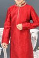 Maroon Art Silk Regular Kurta Pajama (NKK-332)