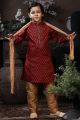 Maroon Cotton Boys Kurta Pajama (NKK-759)