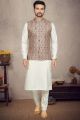 Multicoloured Cotton Mens Nehru Jacket (NMK-6951)