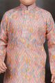 Multicoloured Cotton Printed Boys Kurta Pajama (NKK-792)