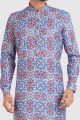 Multicoloured Cotton Printed Kurta Pajama (NMK-5721)