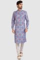 Multicoloured Cotton Printed Kurta Pajama (NMK-5721)