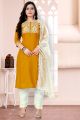 Mustard Cotton Slub Salwar Suit (NWS-6081)