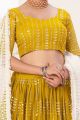 Mustard Georgette Lehenga Choli (NWG-1228)