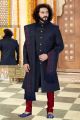 Navy Blue Banarasi Silk Sherwani (NMK-4357)