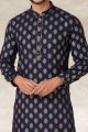 Navy Blue Cotton Kurta Pajama (NMK-5668)