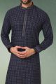 Navy Blue Cotton Kurta Pajama (NMK-5763)