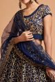 Navy Blue Soft Net Lehenga Choli (NWG-1068)