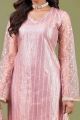 Net Light Pink Salwar Suit (NWS-6844)