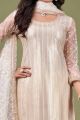 Net Off White Salwar Suit (NWS-6843)