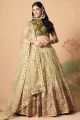 Net Pista Green Lehenga (NWG-1283)