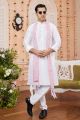 Off White Art Silk Casual Kurta Pajama (NMK-7957)