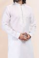 Off White Linen Cotton Kurta Pajama (NMK-6728)