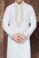 Off White Linen Kurta Pajama (NMK-2922)