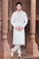 Off White Linen Kurta Pajama (NMK-2922)