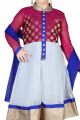 Off White Net Girls Salwar Kameez (NFG-104)