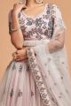 Off White Soft Net Lehenga Choli (NWG-1064)