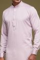 Onion Pink Art Banarasi Silk Casual Kurta (NMK-7069)