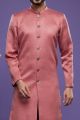 Onion Pink Art Banarasi Silk Indo Western (NMK-7065)