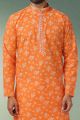 Orange Cotton Kurta Pajama for Men (NMK-5759)