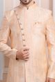 Peach Art Silk Indo Western (NMK-6197)