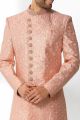 Peach Art Silk Sherwani (NMK-6266)