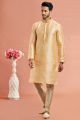 Peach Banarasi Art Silk Kurta Pajama (NMK-7933)