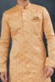 Peach Banarasi Jaquard Indo Western (NMK-7609)