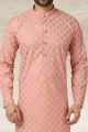 Peach Cotton Kurta Pajama (NMK-5657)