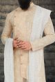 Peach Cotton Silk Indo Western (NMK-6788)