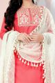 Peach Cotton Slub Salwar Suit (NWS-6079)