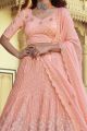 Peach Georgette Womens Lehenga Choli (NWG-790)