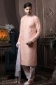 Peach Silk Kurta Pajama for Men (NMK-6054)