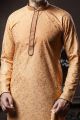 Peach Silk Kurta Pajama (NMK-6078)